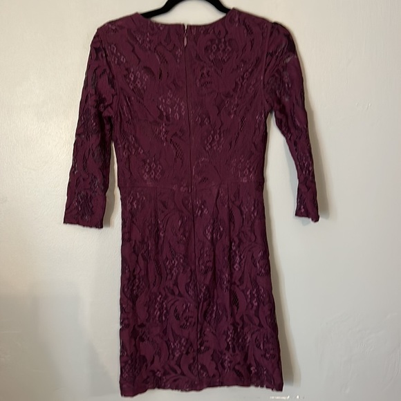 Lulus All For You Dark Purple Lace Bodycon Dress size small - Picture 4 of 4